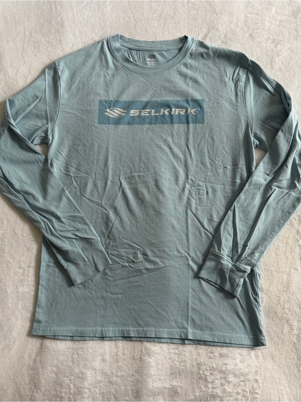 Selkirk Essentials 100% Organic Cotton Men's
Blue LS Pickleball Shirt Size L
